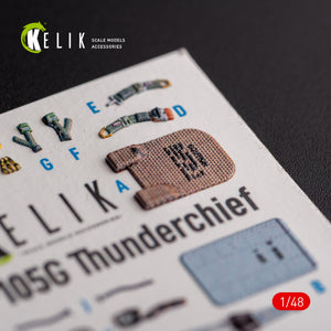 KELIK K48095 F-105G Thunderchief - interior 3D decals for HobbyBoss kit 1/48 – image 4