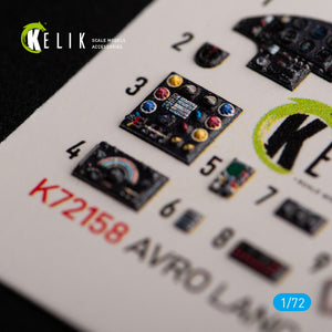 KELIK K72158 AVRO LANCASTER B.III - interior 3D decals for Airfix kit 1/72 – Bild 3