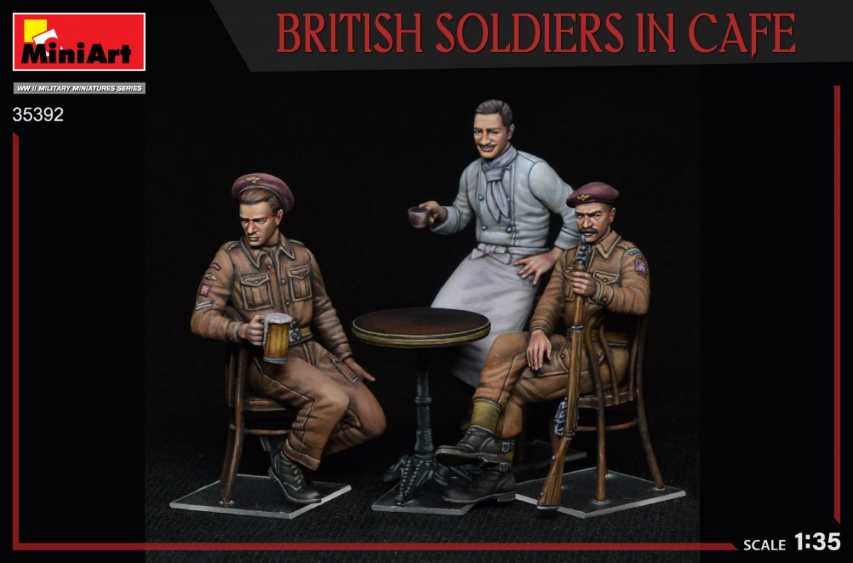 MiniArt 35392 BRITISH SOLDIERS IN CAFE 1/35 – immagine 7