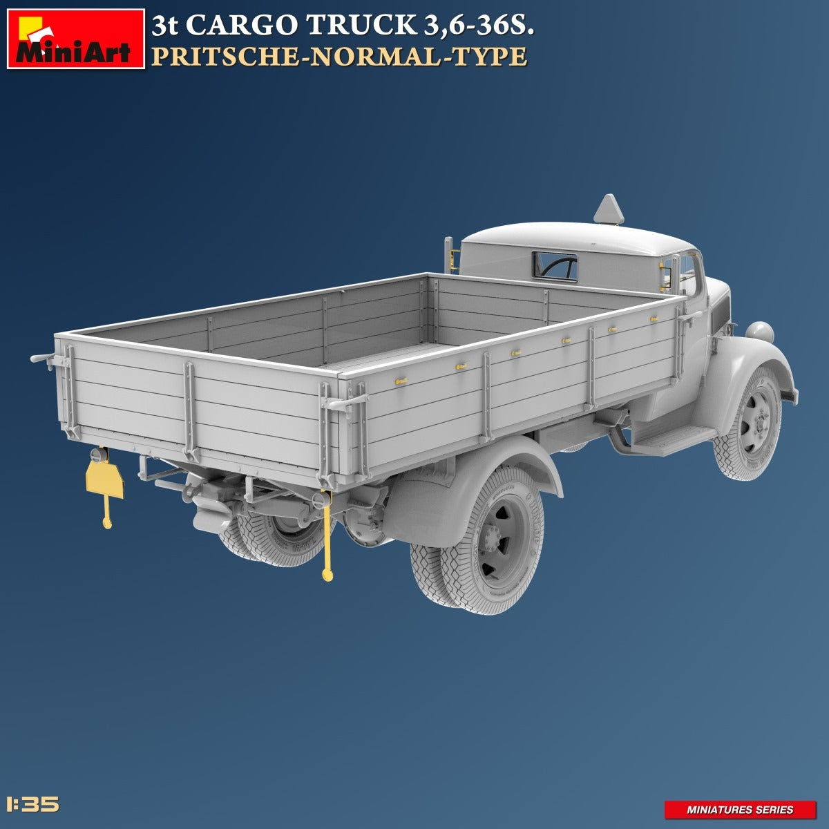MiniArt 38079 3t CARGO TRUCK 3.6-36S. PRITSCHE-NORMAL-TYPE 1/35 – Bild 4