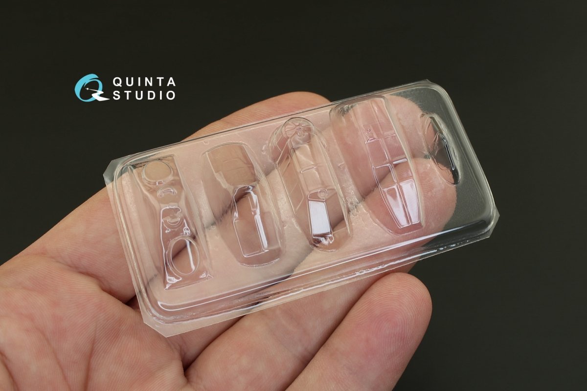 Quinta Studio QC72001 Pe-2 vacuformed clear canopy (for 7283 Zvezda kit) 1/72 – Bild 4