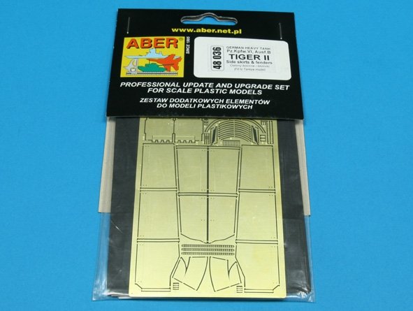Aber 48036 Pz.Kpfw.VI, Ausf.B TIGER II fenders and side skirts Tamiya 1/48 – Bild 4