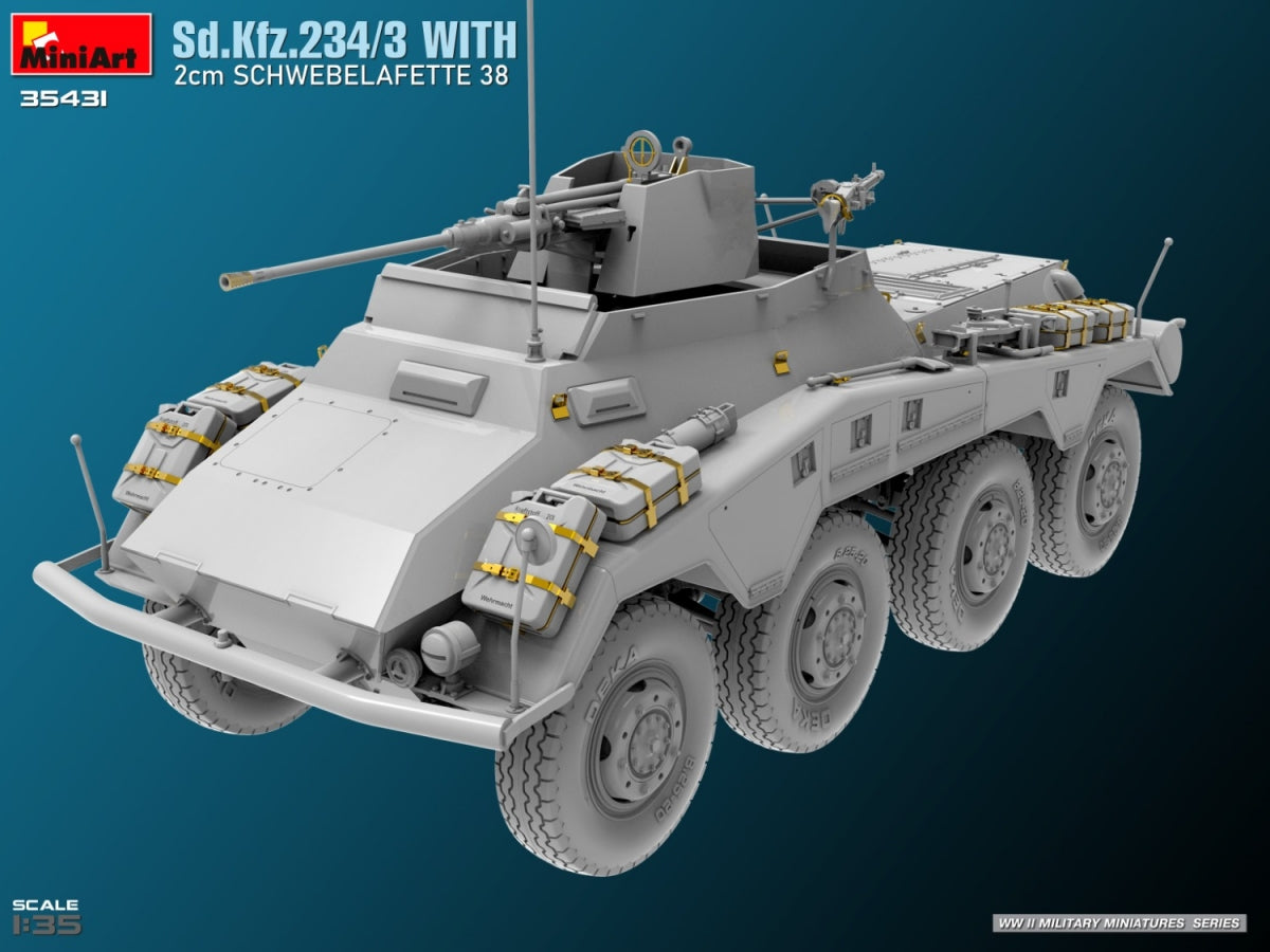 MiniArt 35431 Sd.Kfz.234/3 With 2cm Schwebelafette 38 1/35 – obrázek 11
