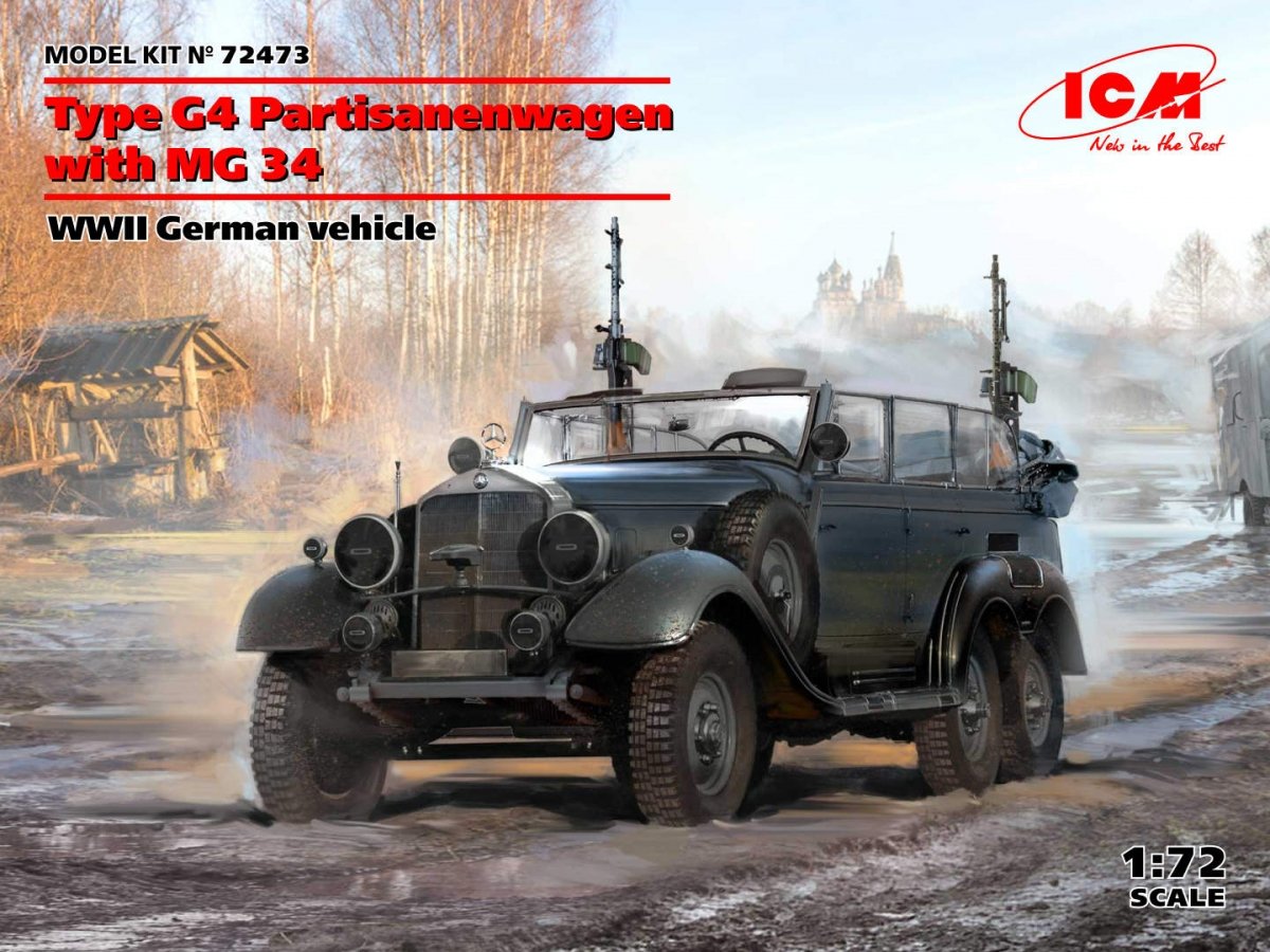 ICM 72473 Type G4 Partisanenwagen avec MG 34 1/72 