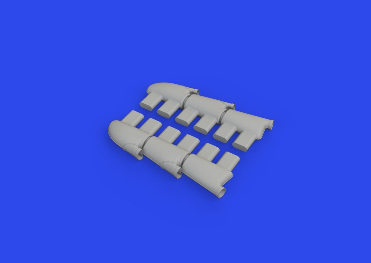 Eduard 632188 Hurricane Mk. II exhaust rounded PRINT REVELL 1/32 – image 2