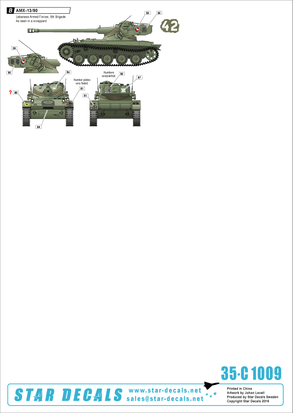 Star Decals 35-C1009 Lebanese Tanks &amp;amp; AFVs 2 1/35 – image 2