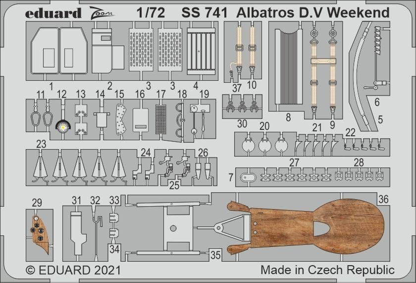 Eduard SS741 Albatros DV Weekend EDUARD 1/72