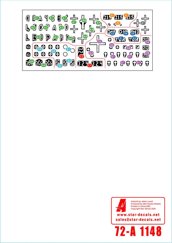 Star Decals 72-A1148 War in Ukraine # 10 Ukrainian Oldies. Tanks and AFVs 2022-23. T-62M (rev 2022), T-62M, BTR-60BP, BMP-1P. 1/72 – obrázek 3