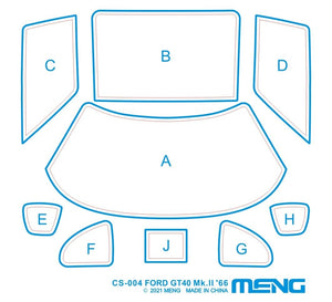 Meng Model CS-004 Ford GT40 Mk.II 1/24 – Bild 12