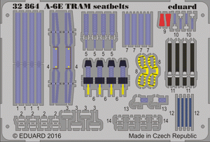 Eduard 32864 A-6E TRAM seatbelts TRUMPETER 1/32