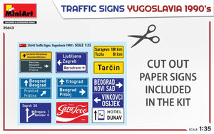 MiniArt 35643 TRAFFIC SIGNS. YUGOSLAVIA 1990&amp;#39;s 1/35 – image 4