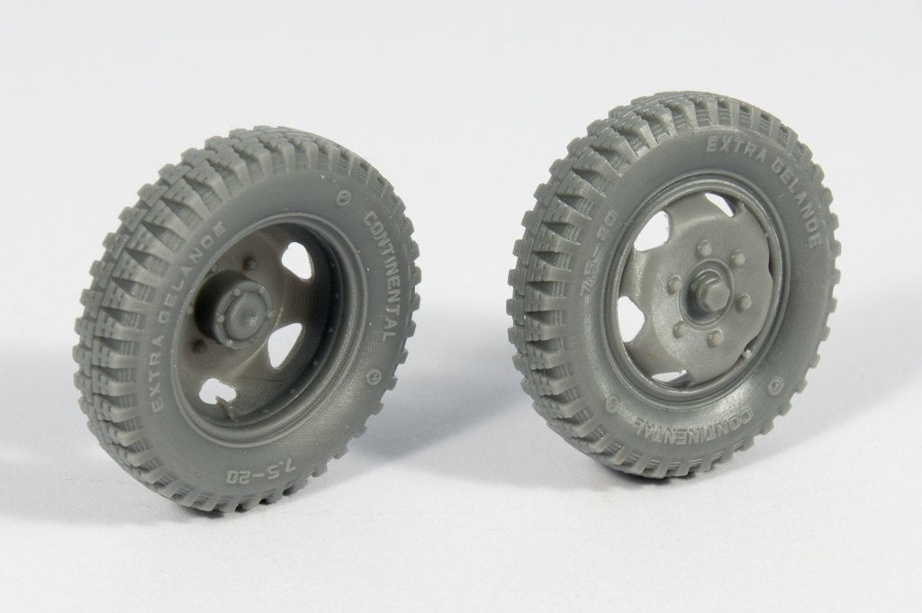 Panzer Art RE35-364 Mercedes 1500 late 6 holes road wheels (gelande pattern) 1/35