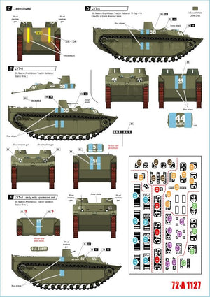 Star Decals 72-A1127 US PACIFIC WARS - IWO JIMA USMC LVT-4 Amtracks 1/72 – image 2