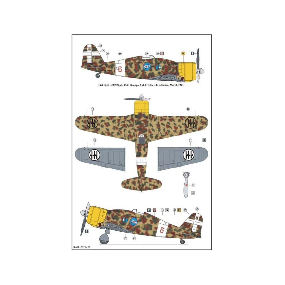 AML 72056F Fiat G.50 bis - Limited Edition 1/72 – image 2