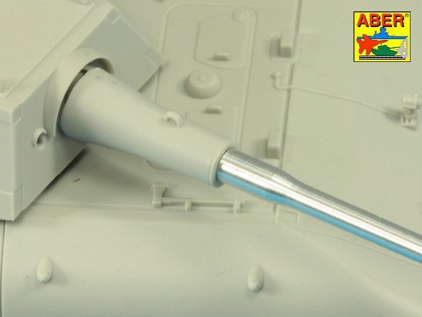 Aber 72L-68 128mm KwK 44 L/65 barrel for German E-100 Super Heavy Tank 1/72 – obrázek 5
