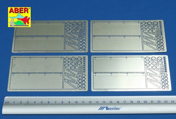 Aber 16006 Side fenders for Tiger I, Ausf.E 1/16 – image 2