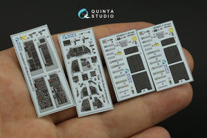 Quinta Studio QD48419 F-16D block 40 3D-Printed &amp;amp; colored Interior on decal paper (Kinetic 2022 tool) 1/48 – obrázek 4
