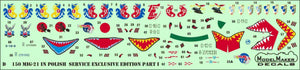 ModelMaker Decals D48150 MiG-21 in Polish service Exclusive edition part I 1/48 – Bild 4