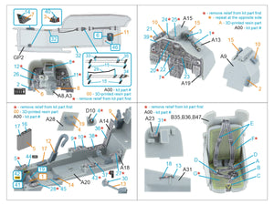 Quinta Studio QD+35153 AH-1W 3D-Printed &amp;amp; colored Interior on decal paper (Trumpeter) (with 3D-printed resin parts) 1/35 – image 2