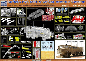 Bronco CB35101 Buffalo 6x6 MPCV w/Slat Armor Version (1/35) – image 2