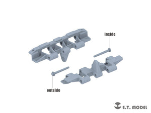 ET Model P35-080 WWII German Tiger（P）Workable Track ( 3D Printed ) 1/35 – Bild 2