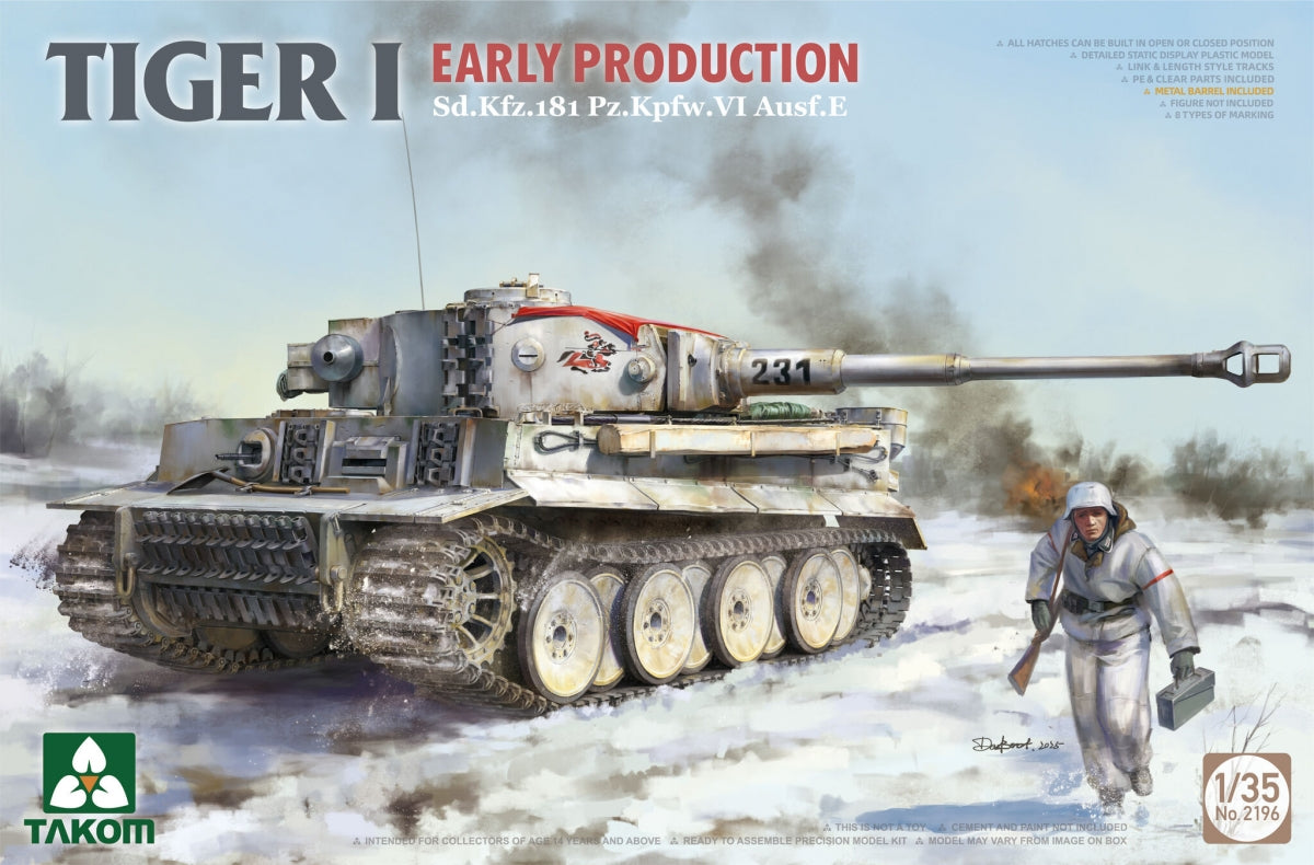 Takom 2195W Tiger I Box Early-Production Limited Edition - Early Command/Michael Wittmann + Early + 1/16 Michael Wittmann 1/35 – image 4