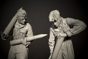 Panzer Art FI35-103 Waffen-SS tanker preparing ammo set 1/35 – obrázek 2