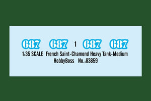 Hobby Boss 83859 French Saint Chamond Heavy Tank Medium – Bild 3