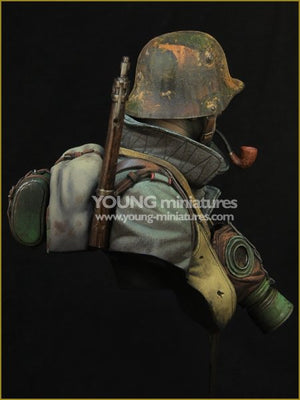Young Miniatures YM1857 GERMAN STORMTROOPER WWI 1/10 – obrázek 6