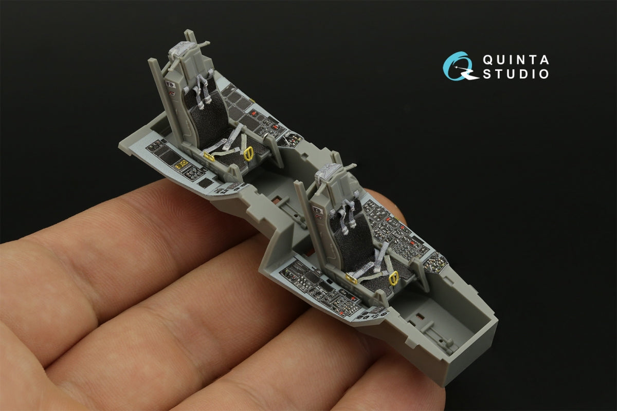 Quinta Studio QD48408 F-16D block 50 3D-Printed &amp;amp; colored Interior on decal paper (Kinetic 2022 tool) 1/48 – immagine 10
