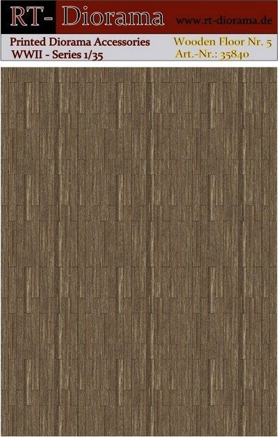 RT-Diorama 35840 Printed Accessories: Wooden Floor No.5 1/35