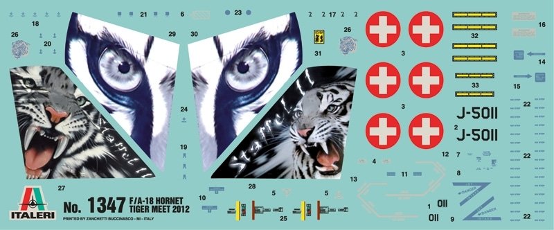Italeri 1347 F/A-18 Hornet Tiger Meet 2012 1/72 – image 3