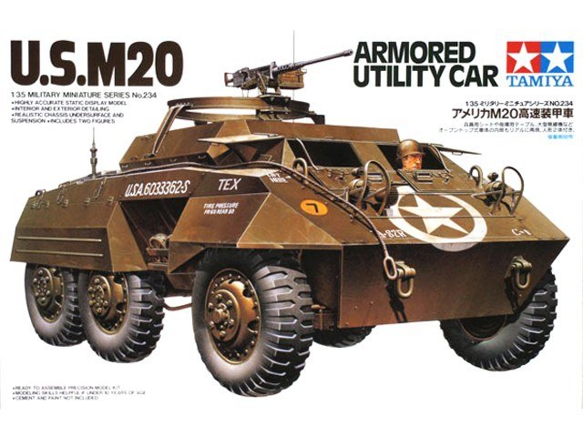 Tamiya 35234 Voiture utilitaire blindée américaine M20 (1/35)
