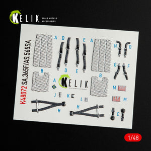 KELIK K48072 DAUPHIN II SA.365F / AS.565SA INTERIOR 3D DECALS FOR KITTY HAWK / ZIMIMODEL KIT 1/48 – image 3