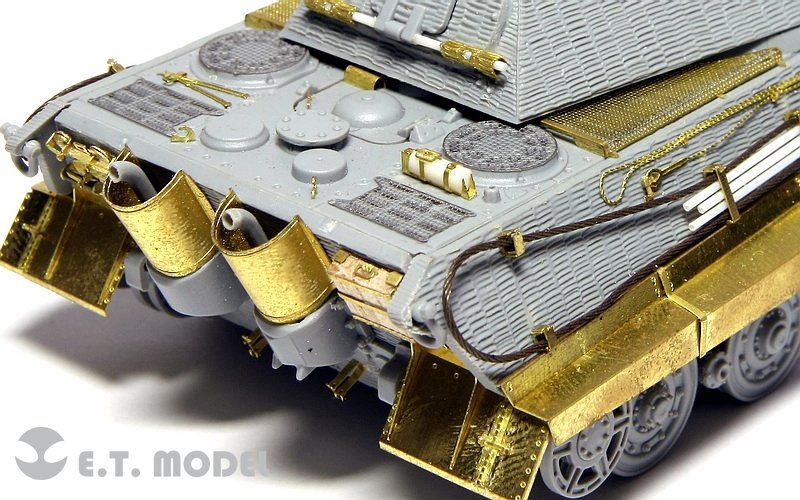 ET Model E72-020 WWII German KING TIGER (Porsche Turret) For DRAGON 7254 1/72 – imagen 5