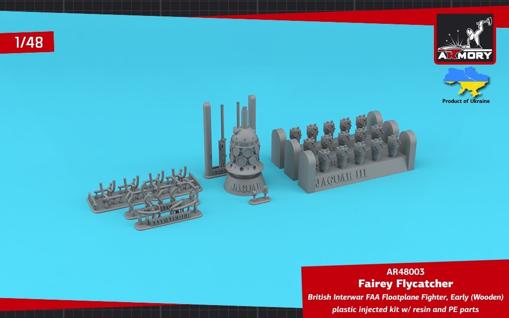 Armory Models 48003 Fairey Flycatcher British FAA Inter-War Floatplane Fighter, on Wooden Floats 1/48 – image 3