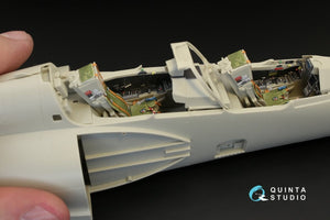 Intérieur imprimé en 3D et coloré sur papier décalcomanie pour le kit Kitty Hawk (QD32014 de Quinta Studio, pour le Mirage 2000B-5 (2000-5BGM Mk2)) à l&amp;#39;échelle 1/32 – image 6