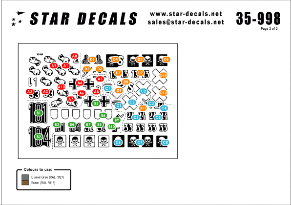 Star Decals 35-998 STURM 2. StuG III Ausf B 1/35 – image 2