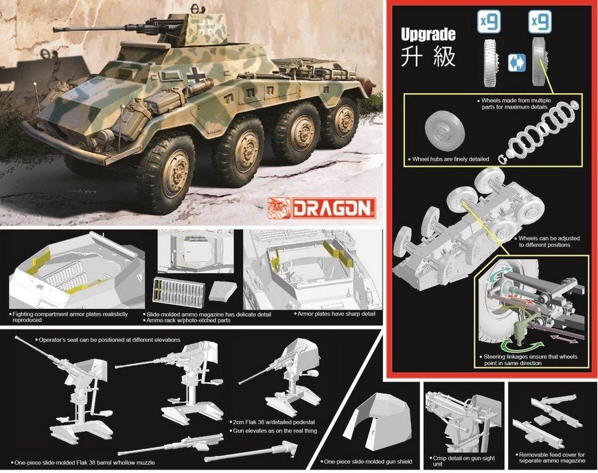 Dragon 6969 Sd.Kfz.234/3 w/2cm Schwebelafette (2cm) 1/35 – image 2
