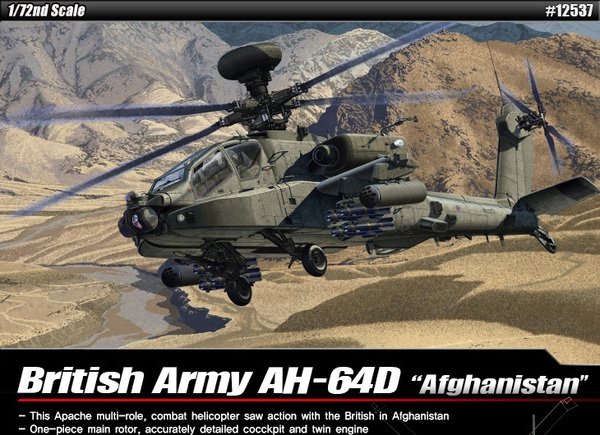 Academy 12537 AH-64D Royal Army Afghanistan 1/72