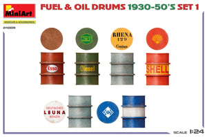 MiniArt 24009 FUEL OIL DRUMS 1930-50&amp;#39;S SET 1. GERMAN TYPE 1/24 – image 3