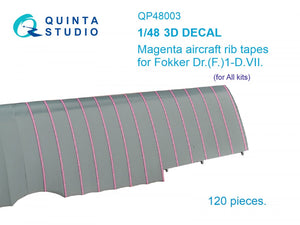 Quinta Studio QP48003 Magenta rip tapes for Fokker Dr.(F)ID.VII 1/48