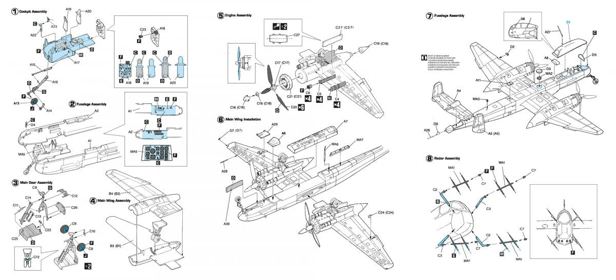 Hobby 2000 72068 Heinkel He 219 A-2 (DRAGON + CARTOGRAF + MASKS) 1/72 – Bild 2