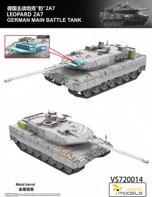 Vespid Models VS720014 Leopard 2A7 German Main Battle Tank 1/72 – obrázek 2
