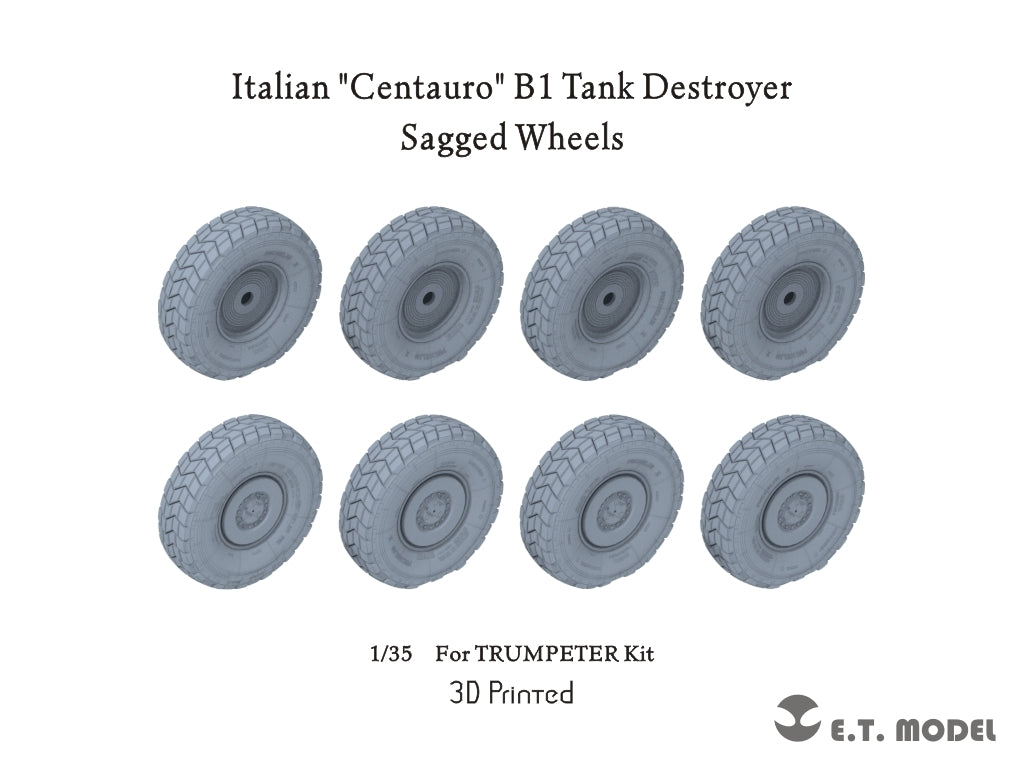 ET Model P35-164 Italian &amp;quot;Centauro&amp;quot; B1 Tank Destroyer Sagged Wheels 1/35