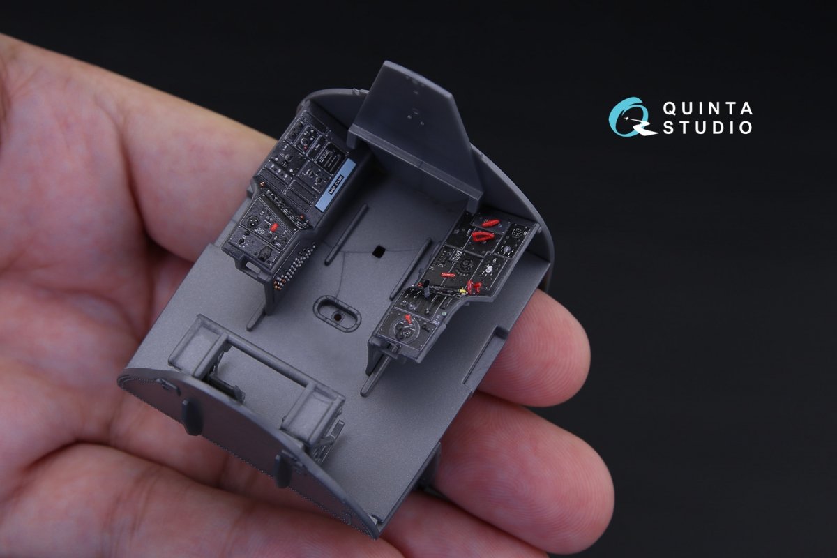 Quinta Studio QD32065 A-1H Skyraider 3D-Printed &amp;amp; colored Interior on decal paper (for ZM SWS kit) 1/32 – immagine 2