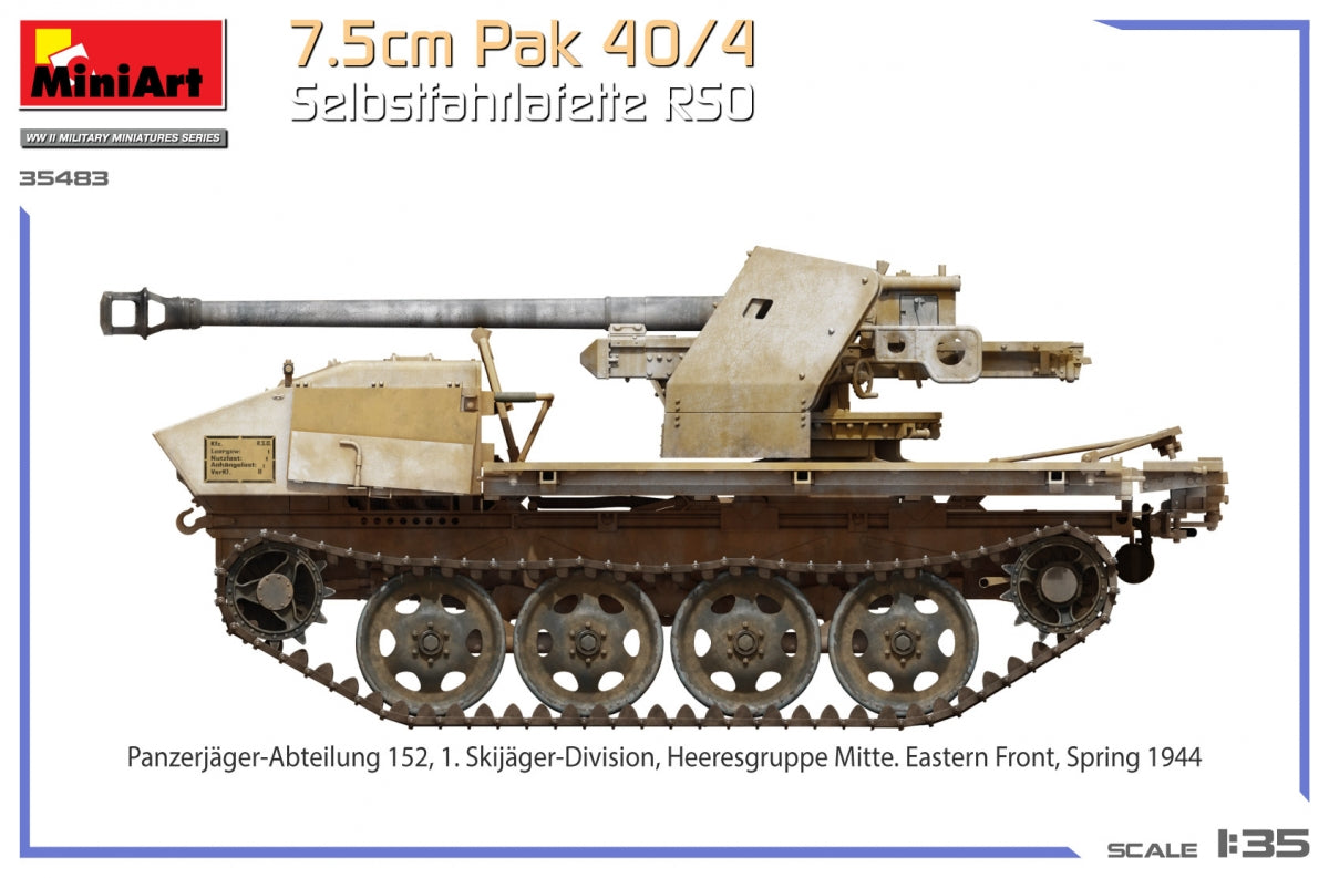 MiniArt 35483 7.5cm Pak 40/4. Selbstfahrlafette RSO 1/35 – image 16