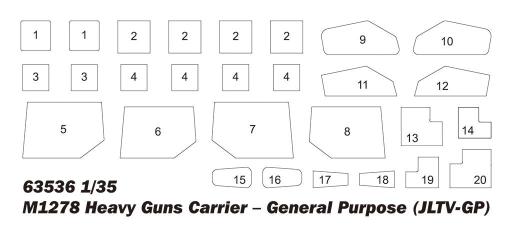 I Love Kit 63536 M1278 Heavy Guns Carrier – General Purpose (JLTV-GP) 1/35 – zdjęcie 6