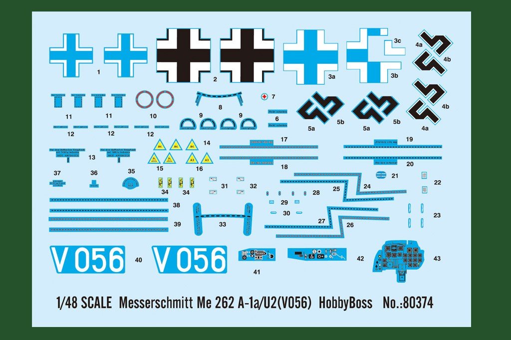 Hobby Boss 80374 Messerschmitt Me 262 A-1a/U2 1/48 – image 3