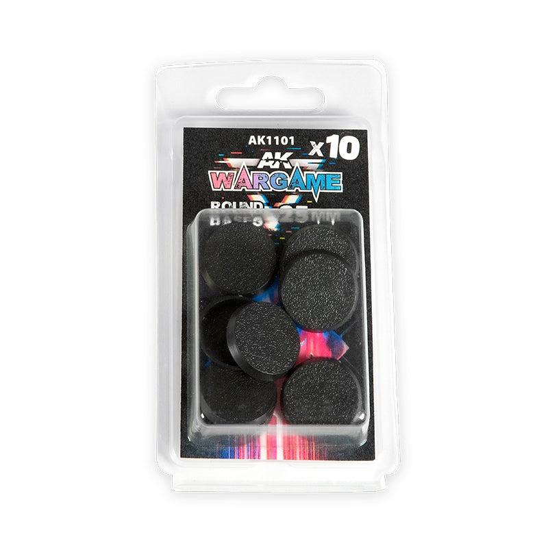 AK Interactive AK1101 ROUND BASE 25MM X10 UNITS – zdjęcie 2